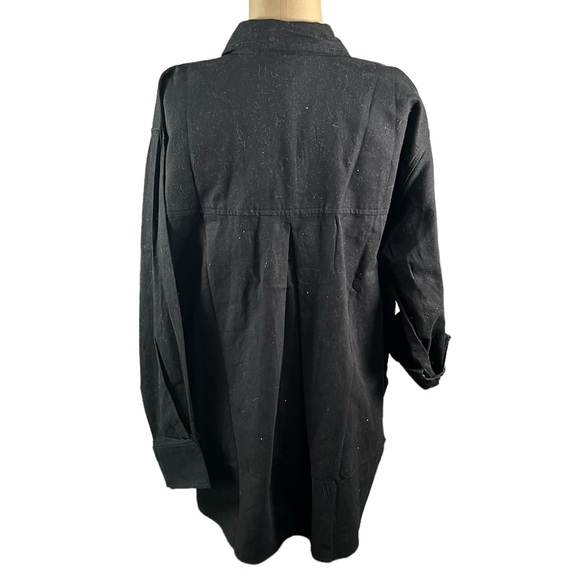 BETTER UNSAID Black Cotton Blouse Small NWT - Picture 5 of 10